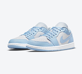 NIKE WMNS AIR JORDAN 1 LOW FOOTBALL GREY  / ALUMINUM
