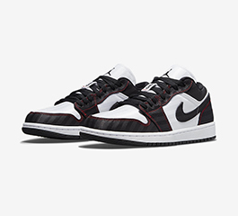 NIKE AIR JORDAN 1 LOW SE UTILITY WHITE/BLACK/GYM RED
