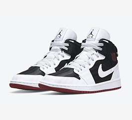 NIKE AIR JORDAN 1 MID SE UTILITY BLACK/WHITE/GYM RED