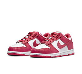 (KIDS) NIKE PS DUNK LOW WHITE/GYPSY ROSE