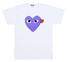 (women) PLAY COMME des GARÇONS T-Shirt (Purple)