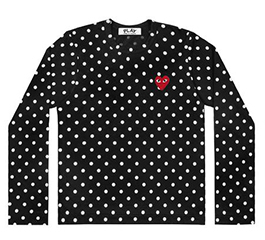 (men) PLAY COMME des GARÇONS Polka Dot T-Shirt (Black/White)