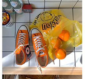 converse ALL STAR J OX orange