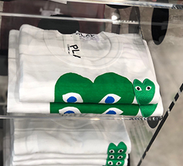 (women)  PLAY COMME des GARÇONS Big heart T-Shirt (Green)