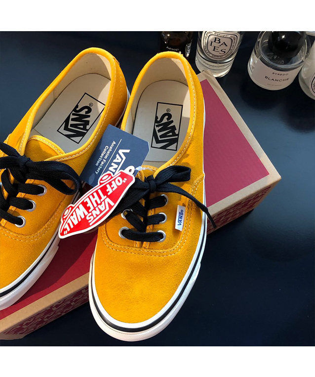 SALE VANS ANAHEIM AUTHENTIC 44 DX SUEDE YELLOW