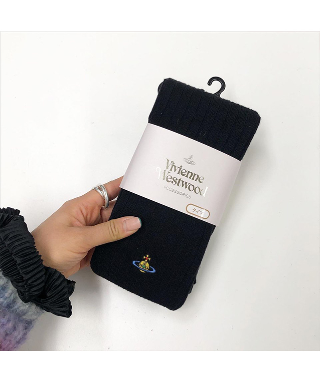 viviaenne westwood one point stocking (knitted) BL