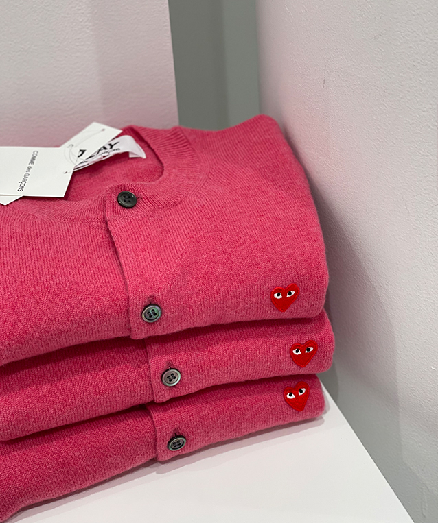 (women) PLAY COMME des GARÇONS Red Mini Heart Ladi