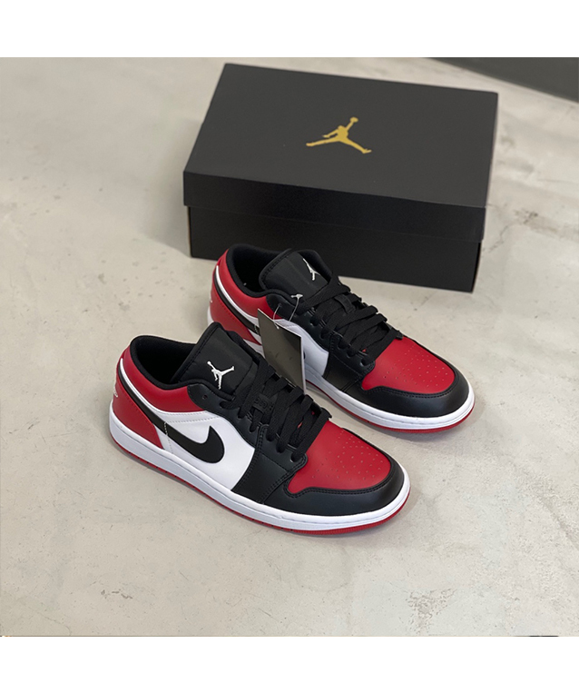 NIKE AIR JORDAN 1 LOW GYM BRED TOE