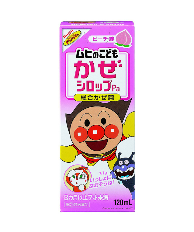 어린이 감기약 호빵맨 종합 감기약 복숭아맛120ml